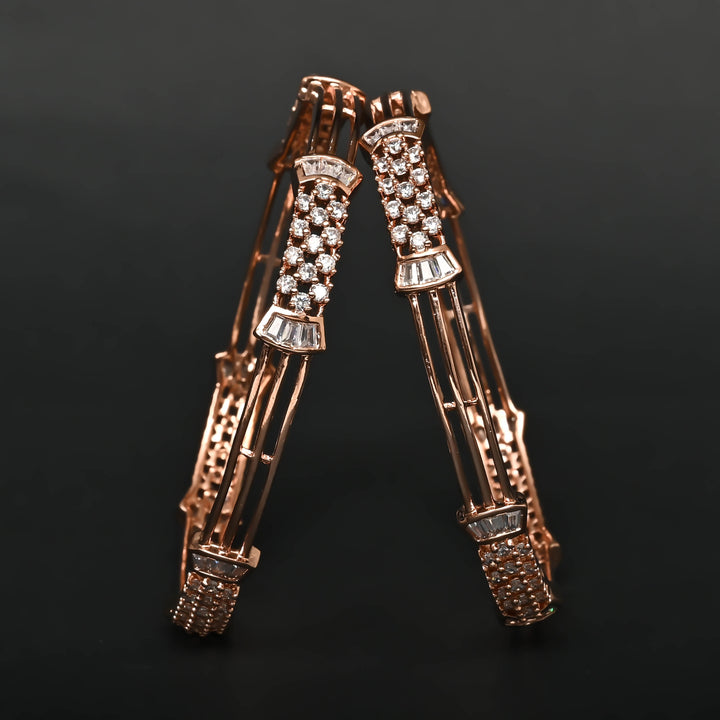 CZ Rose Gold Bangles