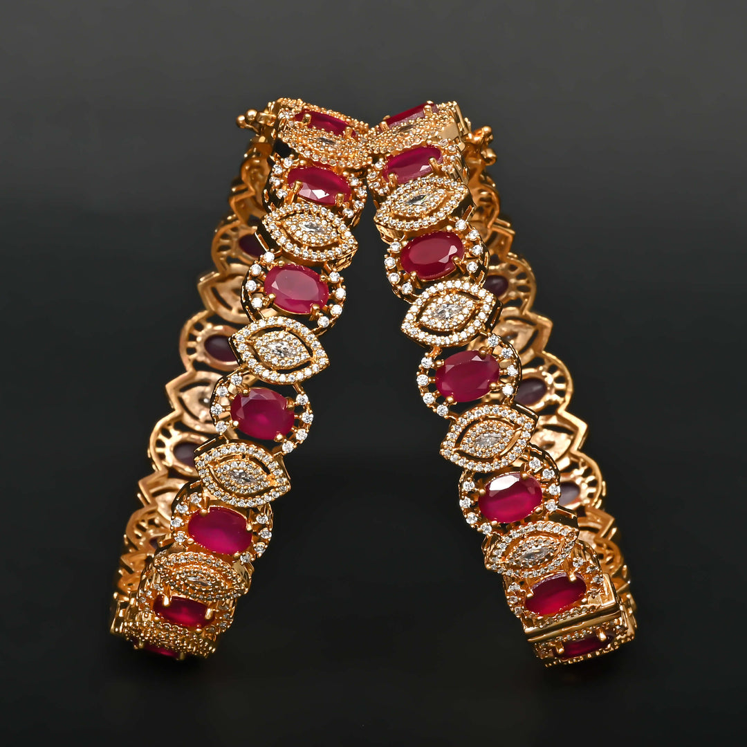 CZ Ruby Bangles