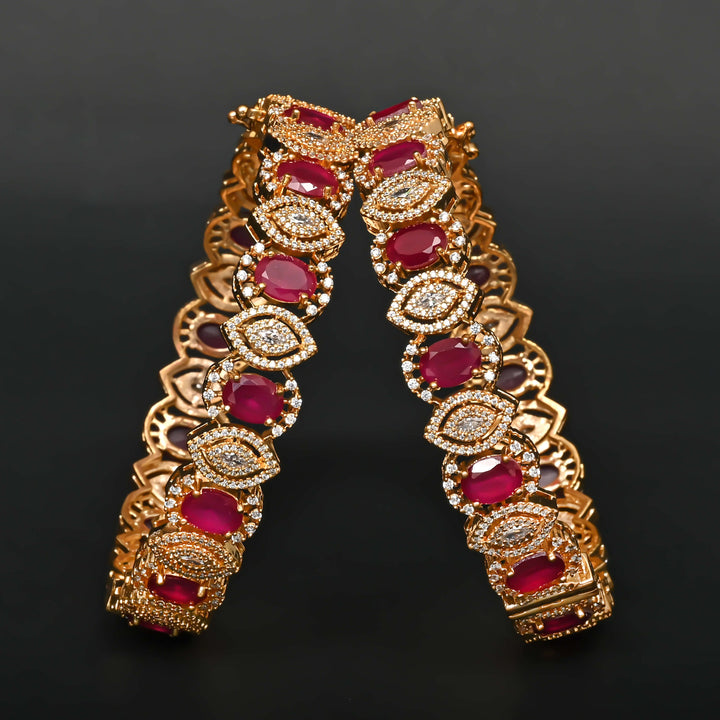 CZ Ruby Bangles