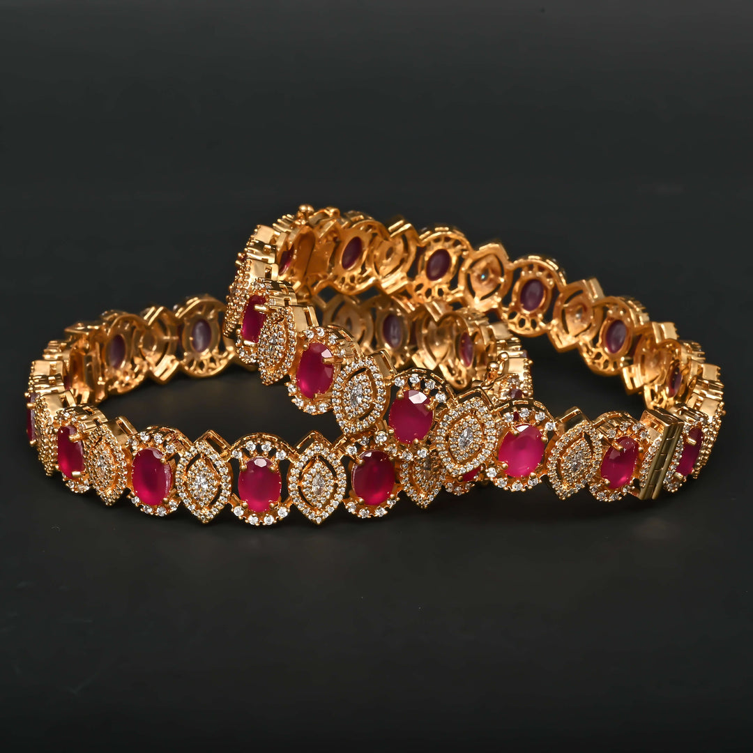 CZ Ruby Bangles