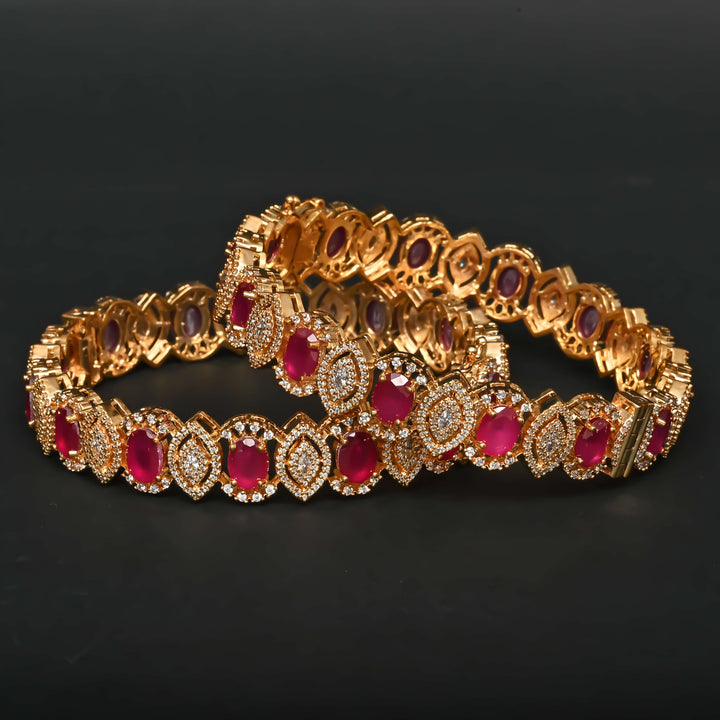 CZ Ruby Bangles