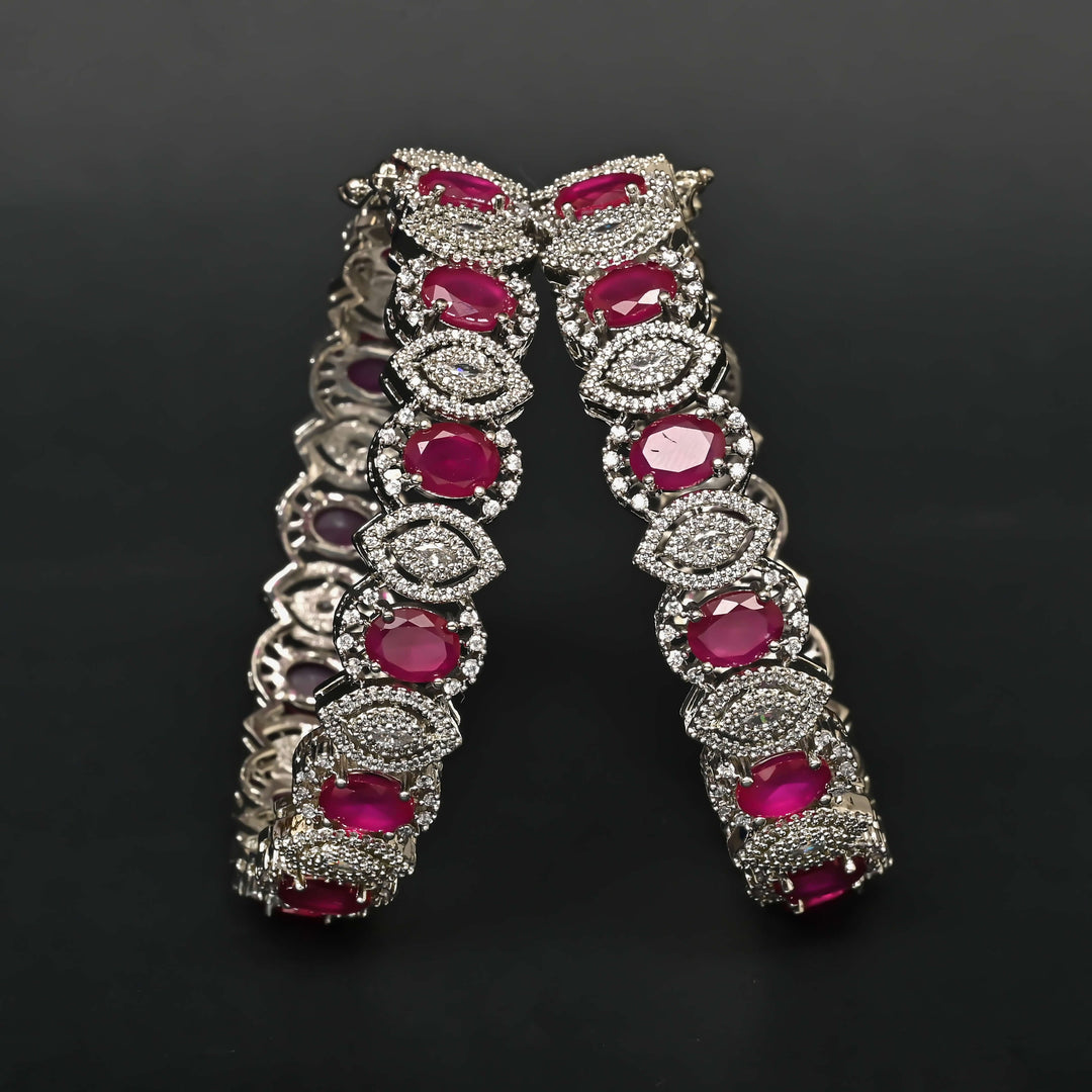 CZ Ruby Bangles