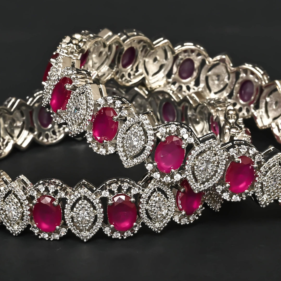 CZ Ruby Bangles