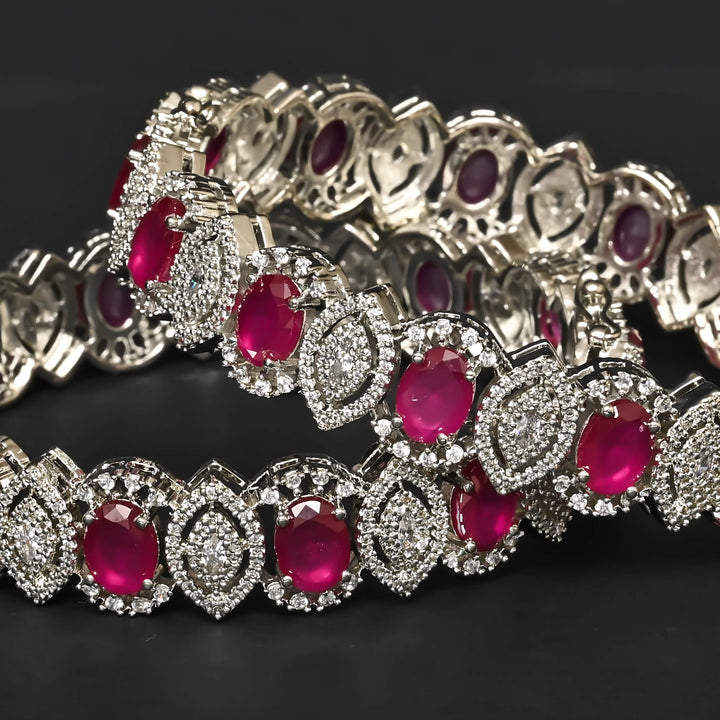 CZ Ruby Bangles