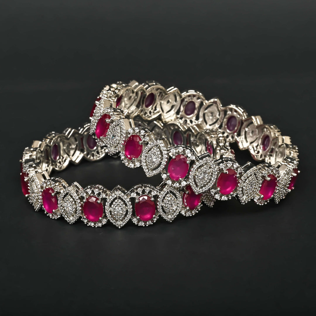 CZ Ruby Bangles