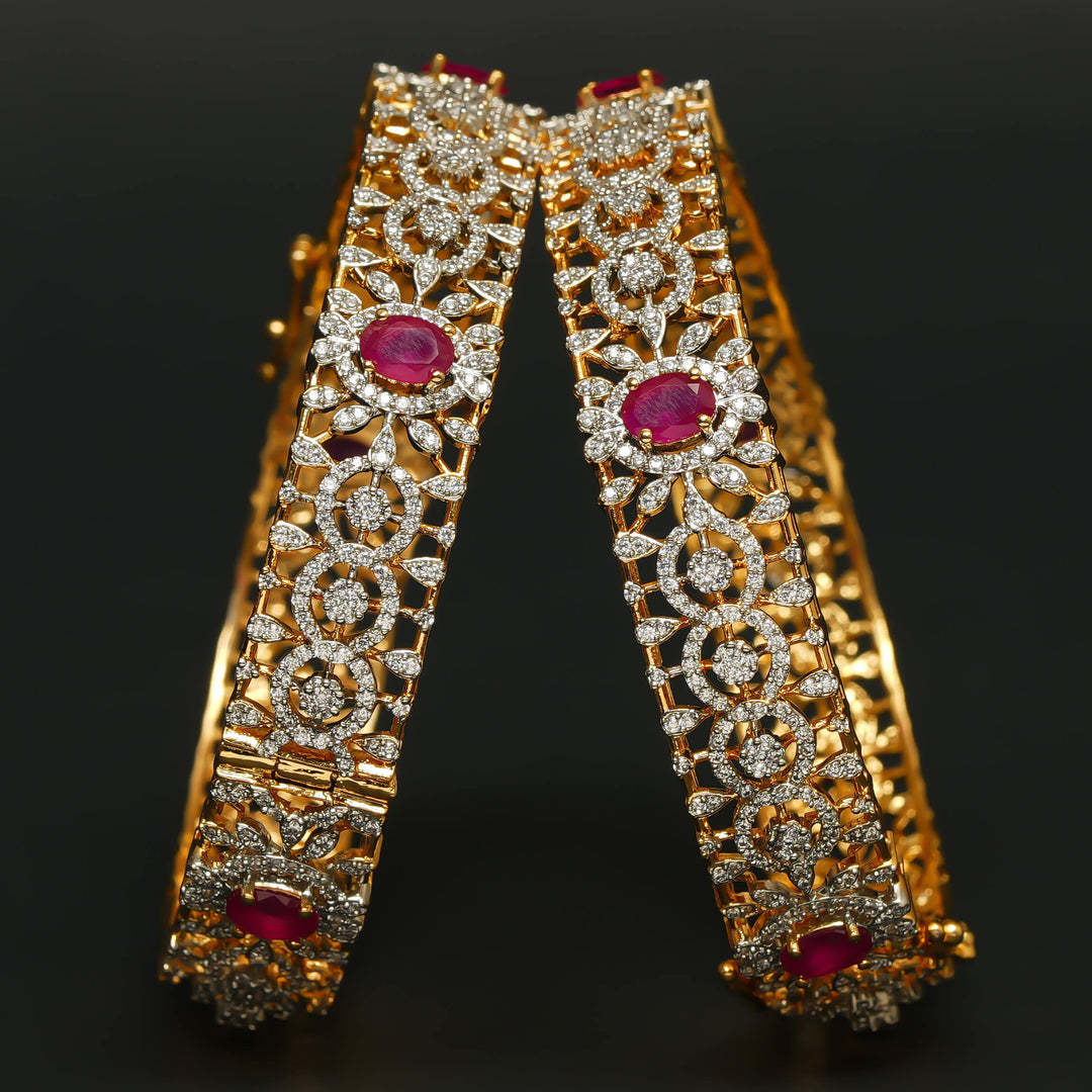 CZ Ruby Bangles