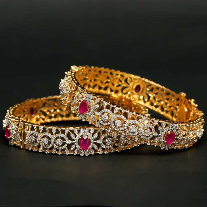 CZ Ruby Bangles
