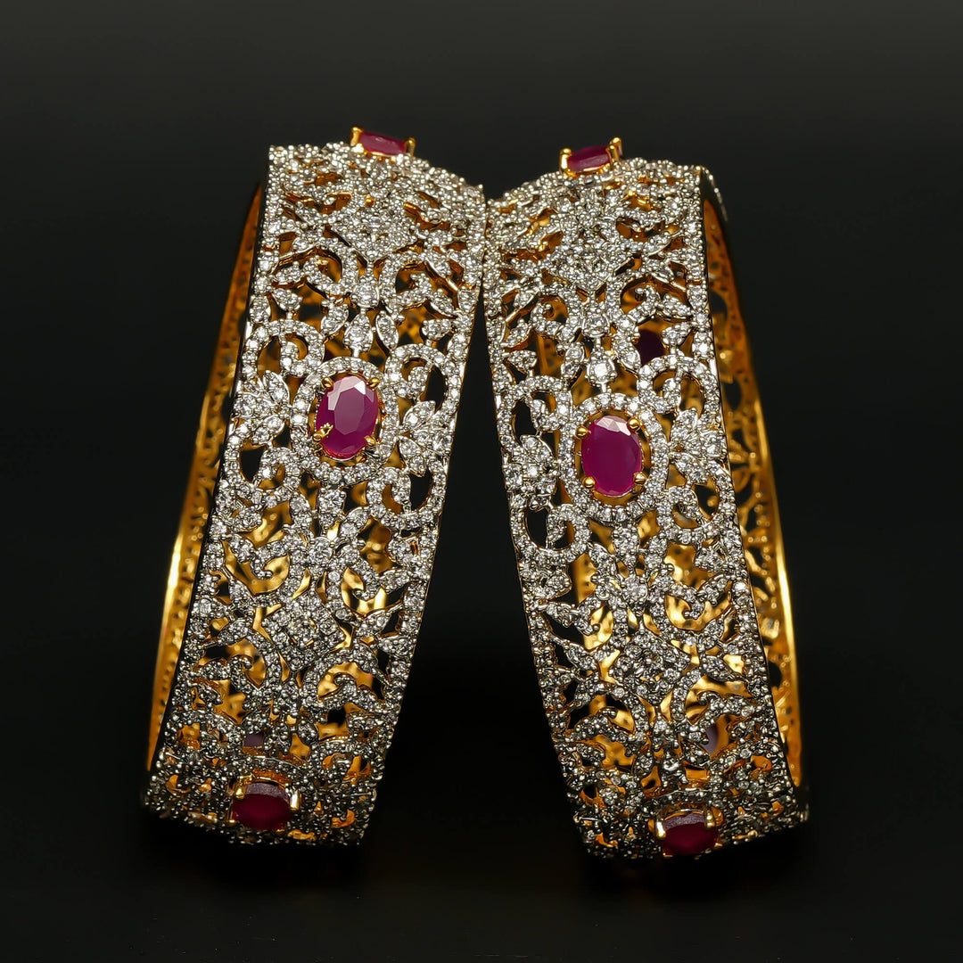 CZ Ruby Bangles