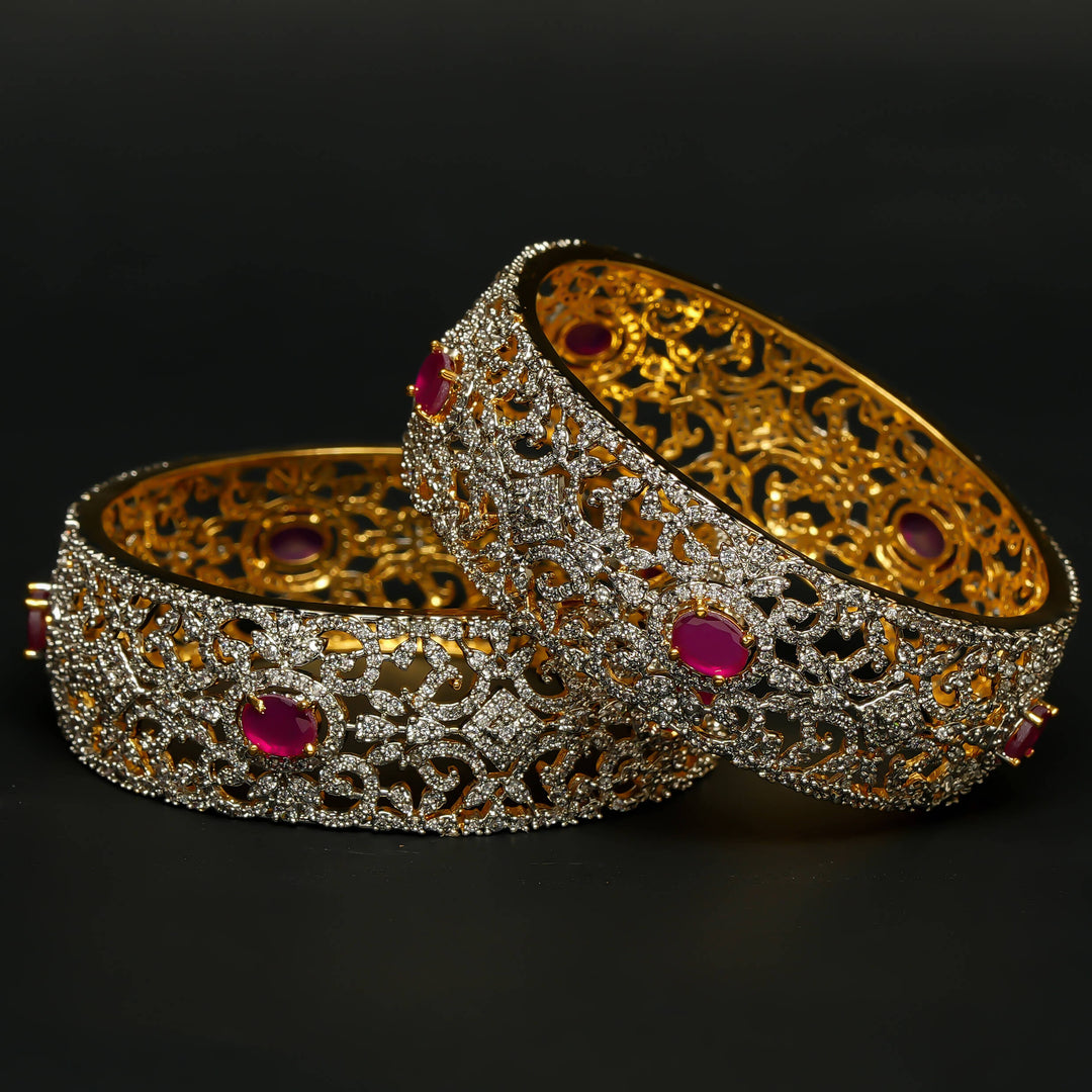 CZ Ruby Bangles