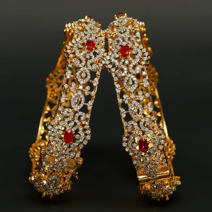 CZ Ruby Bangles