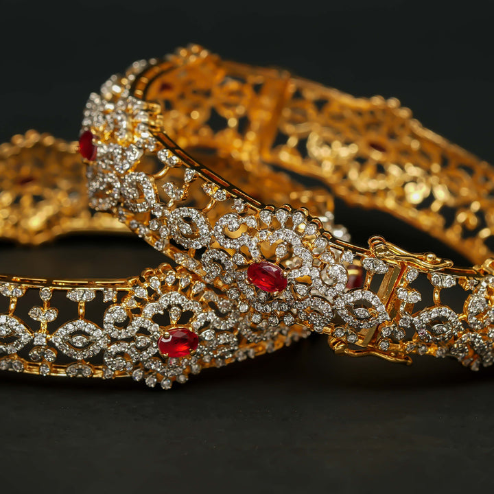 CZ Ruby Bangles