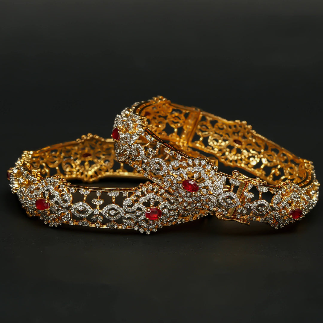 CZ Ruby Bangles