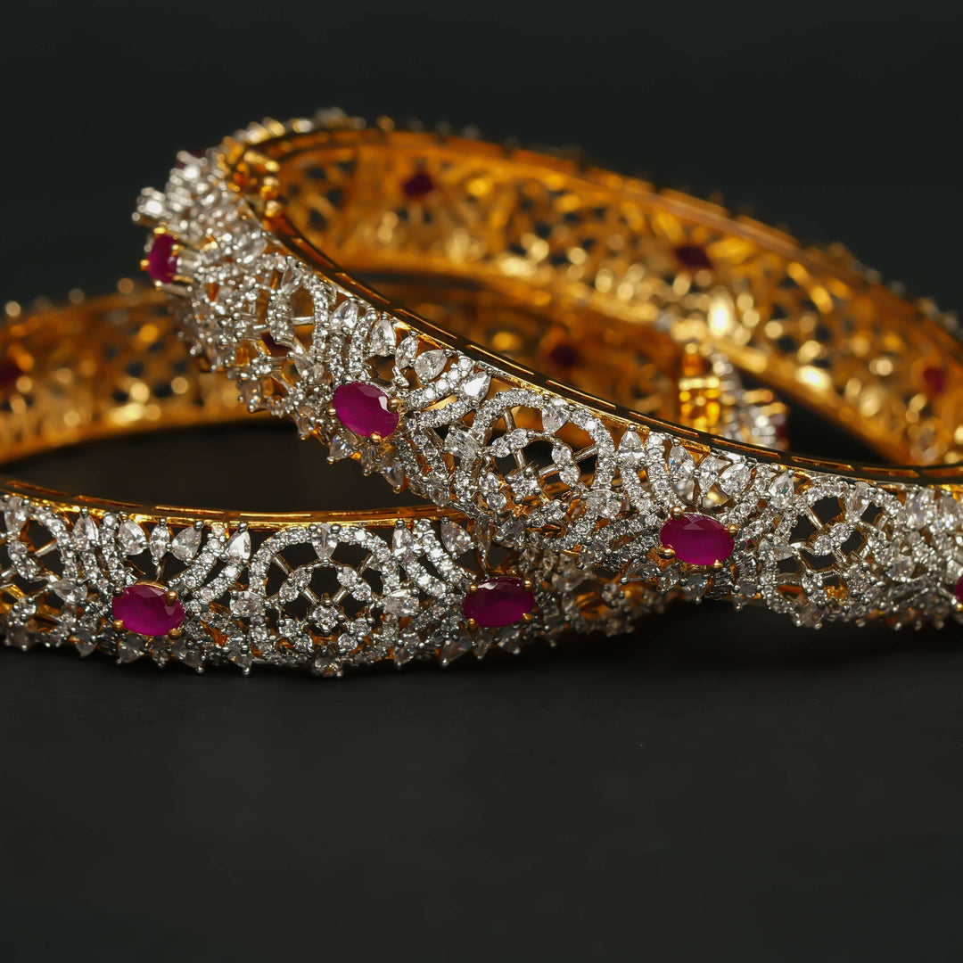 CZ Ruby Bangles