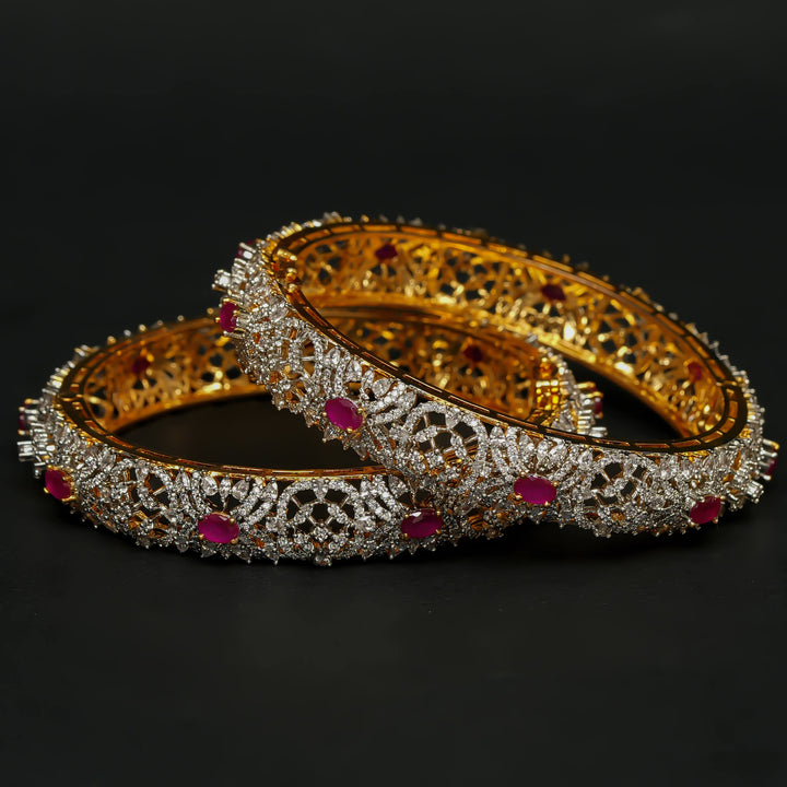 CZ Ruby Bangles