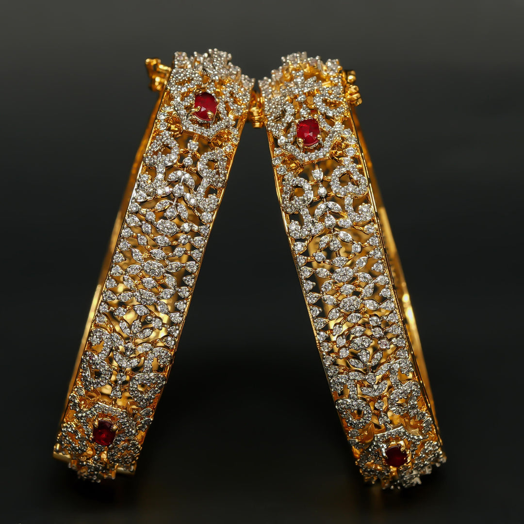 CZ Ruby Bangles