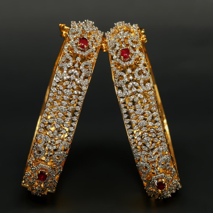 CZ Ruby Bangles