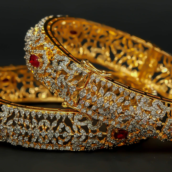 CZ Ruby Bangles