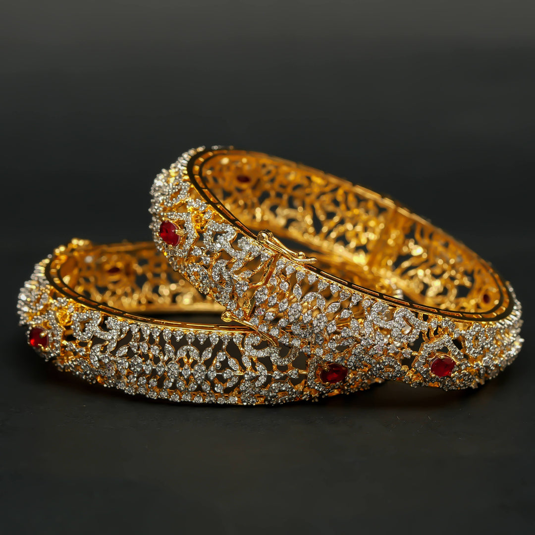 CZ Ruby Bangles
