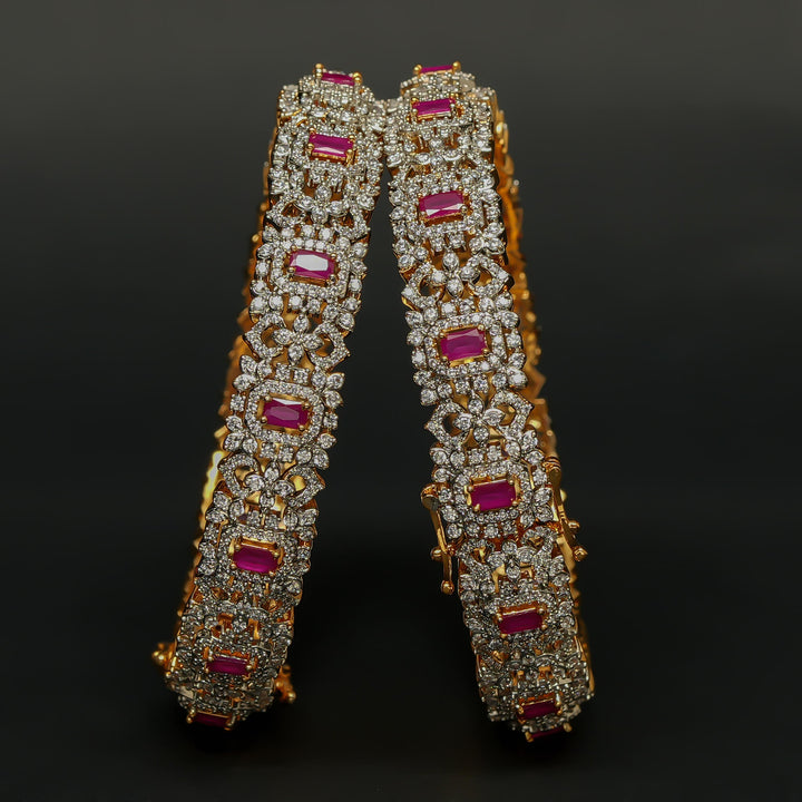 CZ Ruby Bangles