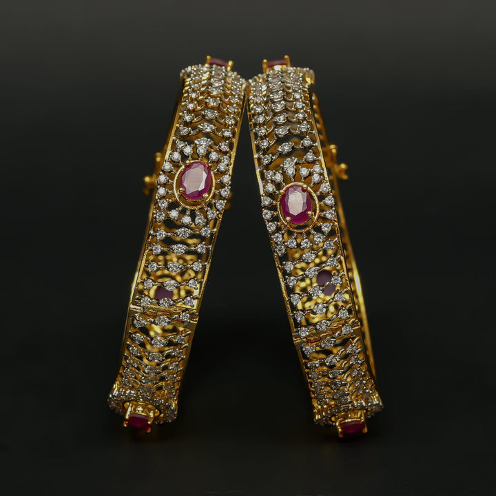 CZ Ruby Bangles