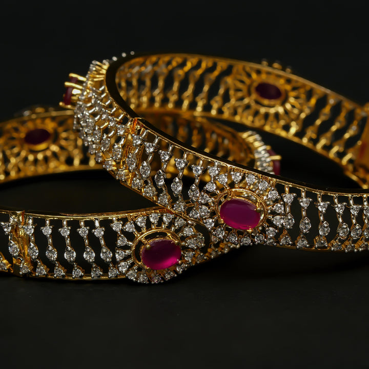 CZ Ruby Bangles