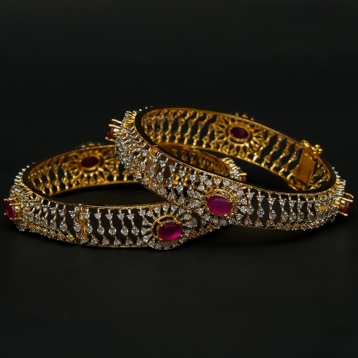 CZ Ruby Bangles