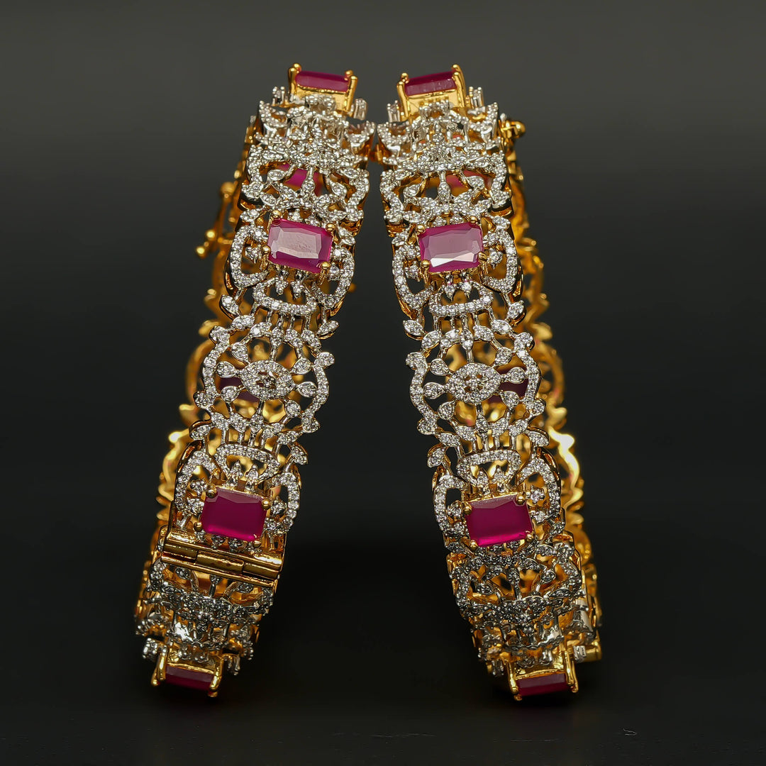 CZ Ruby Bangles