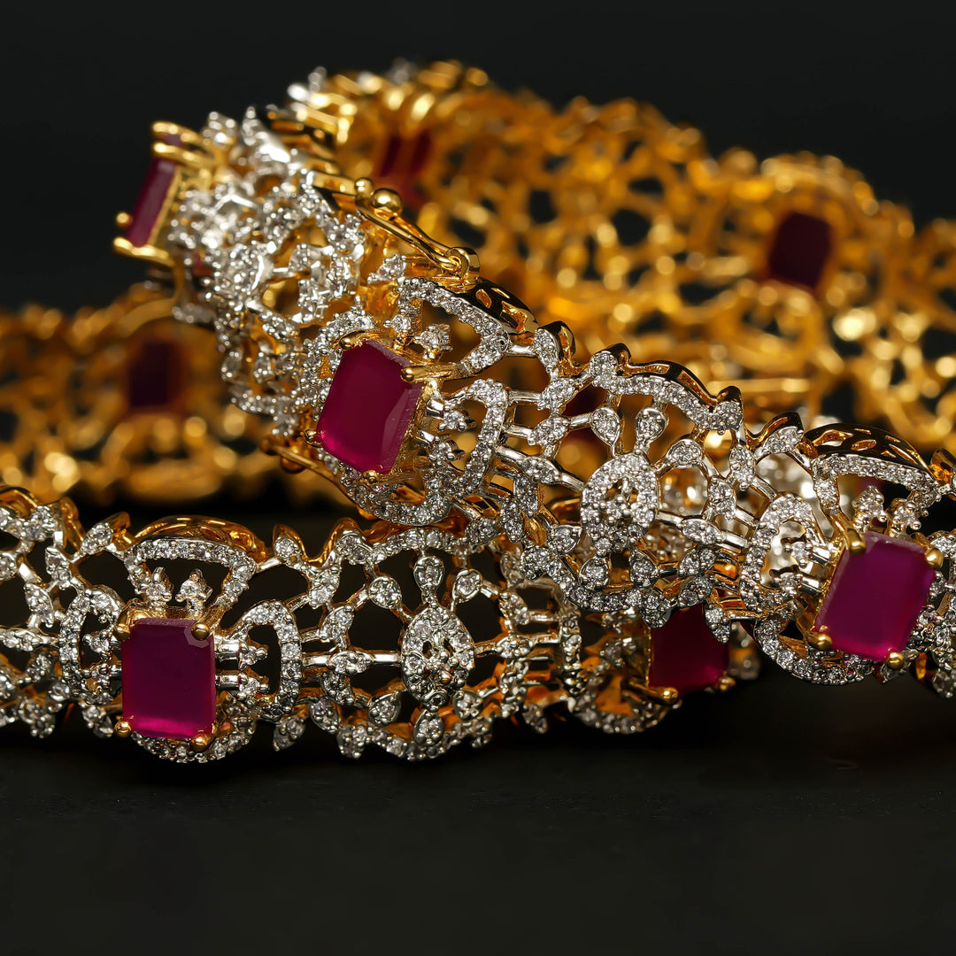 CZ Ruby Bangles