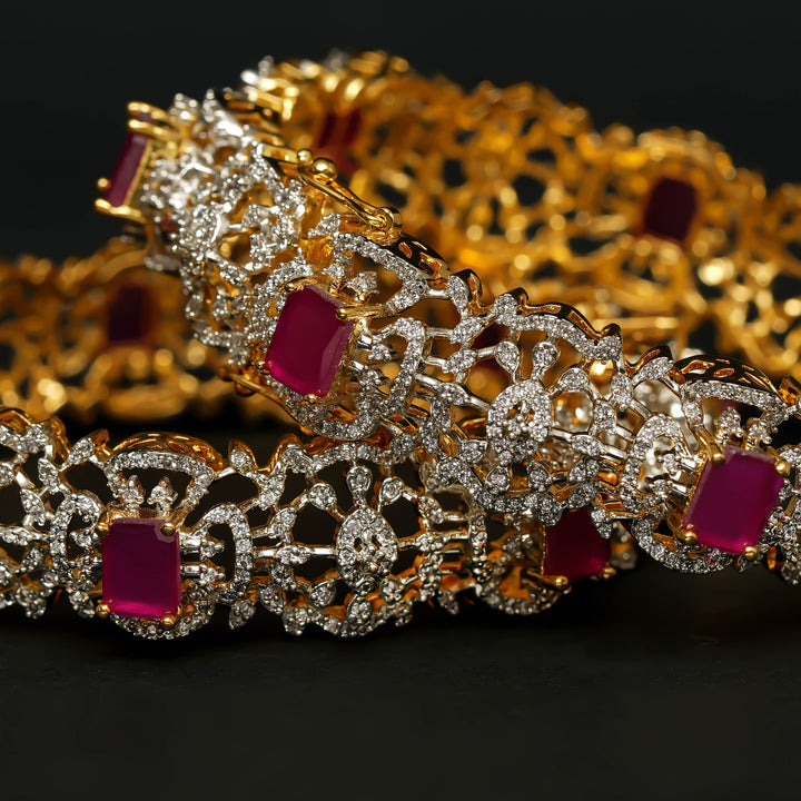 CZ Ruby Bangles