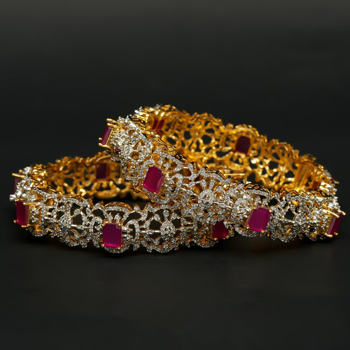 CZ Ruby Bangles