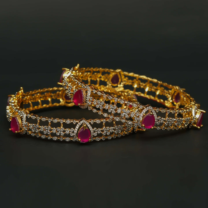 CZ Ruby Bangles