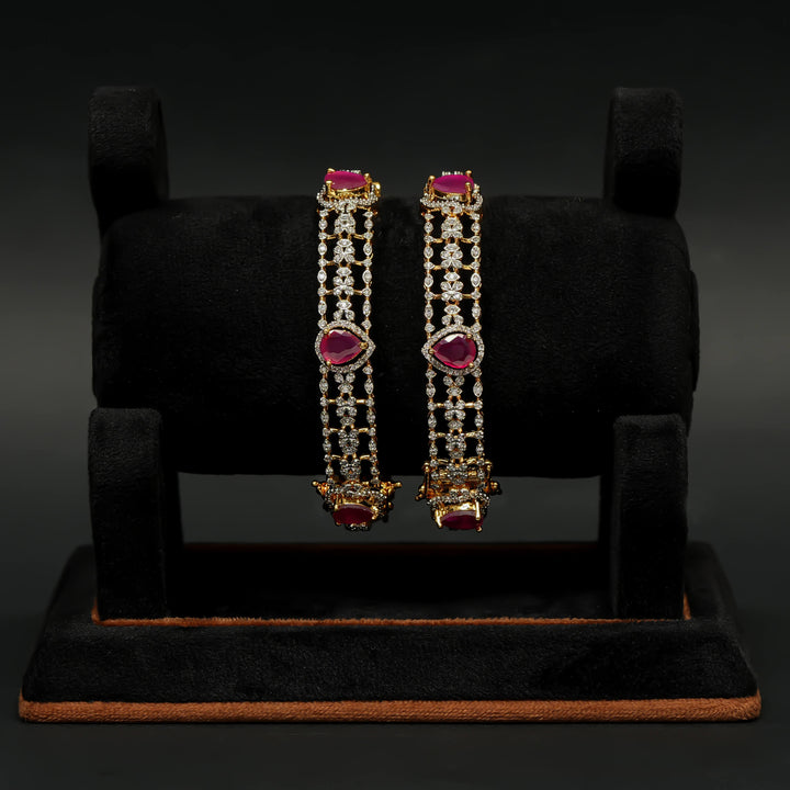 CZ Ruby Bangles