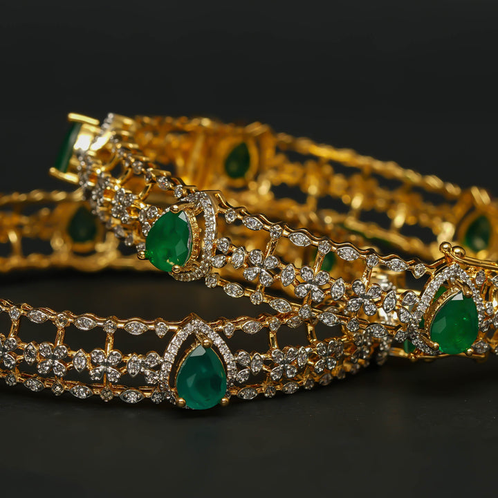 CZ Emerald Bangles