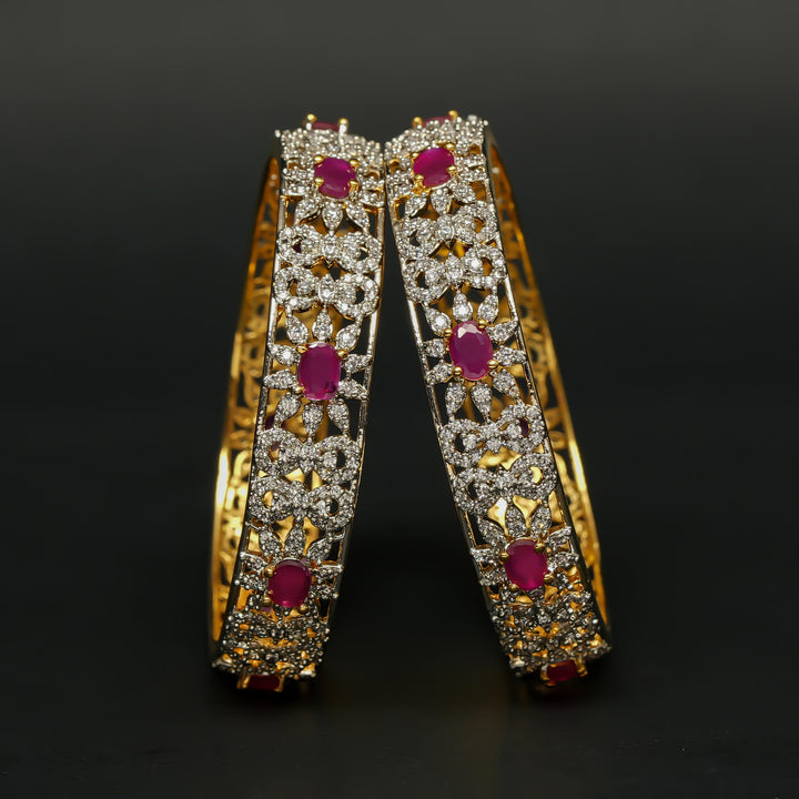 CZ Ruby Bangles