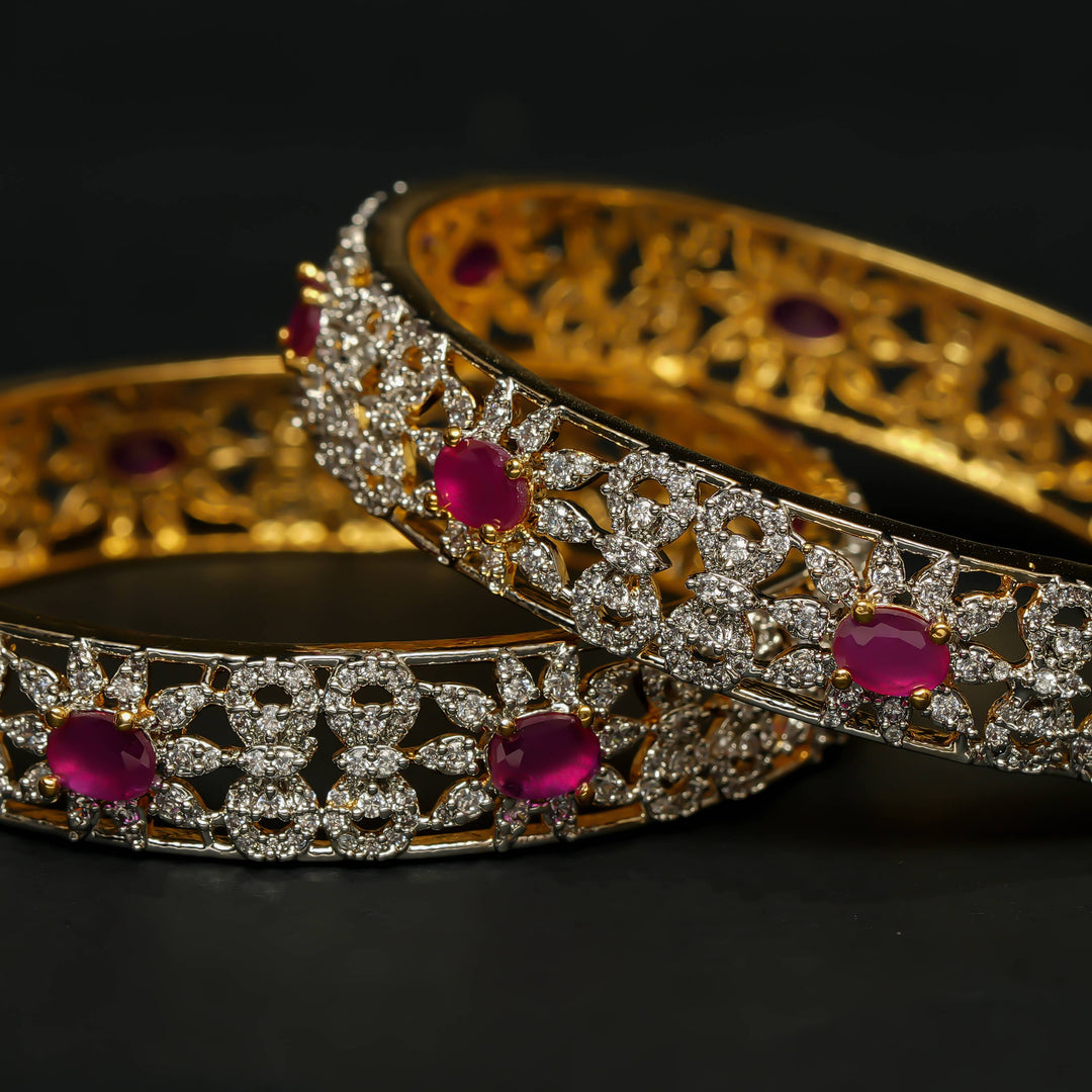CZ Ruby Bangles