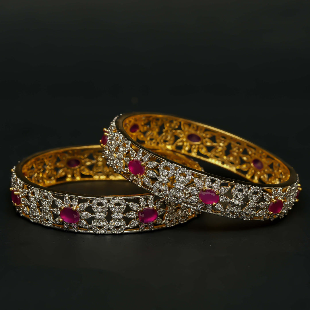 CZ Ruby Bangles