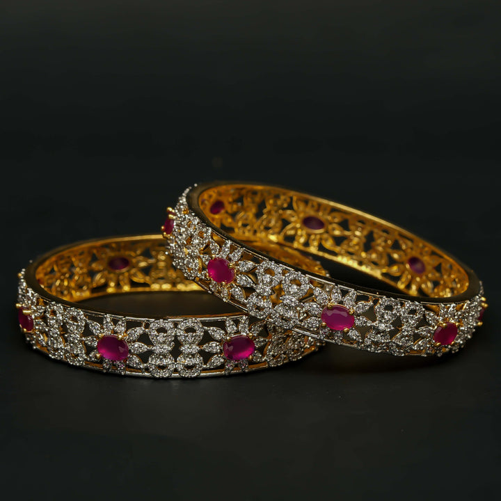 CZ Ruby Bangles