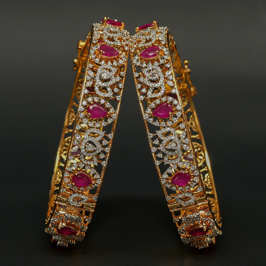 CZ Ruby Bangles