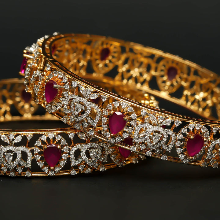 CZ Ruby Bangles