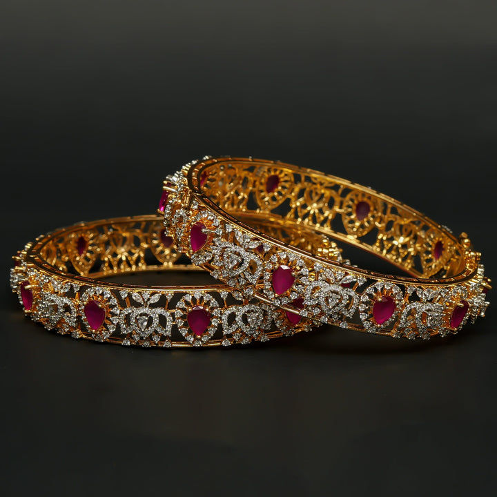 CZ Ruby Bangles