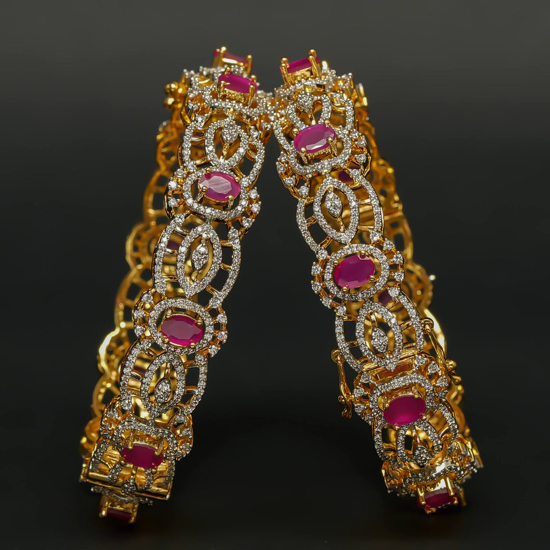 CZ Ruby Bangles