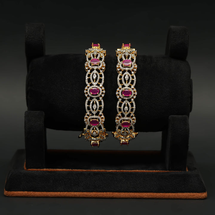 CZ Ruby Bangles