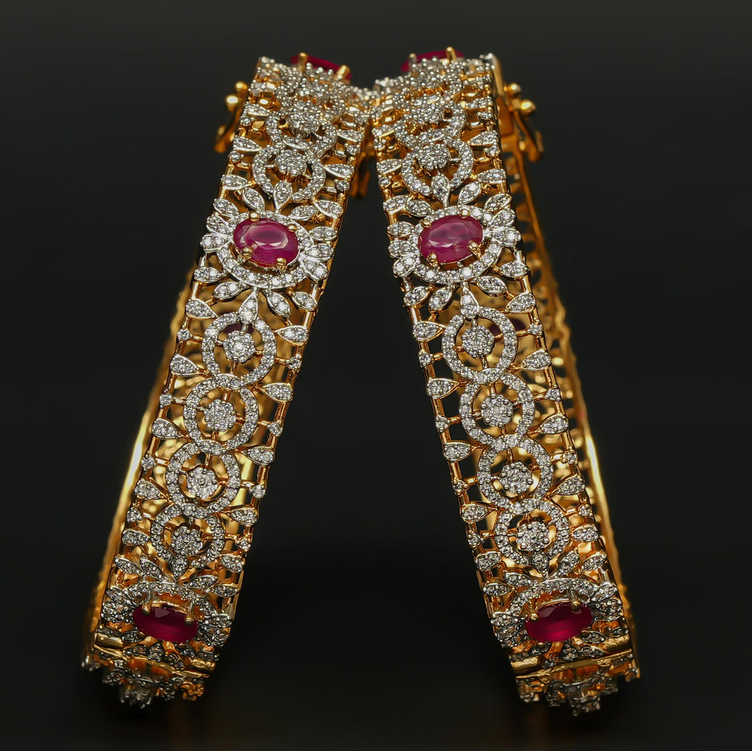 CZ Ruby Bangles