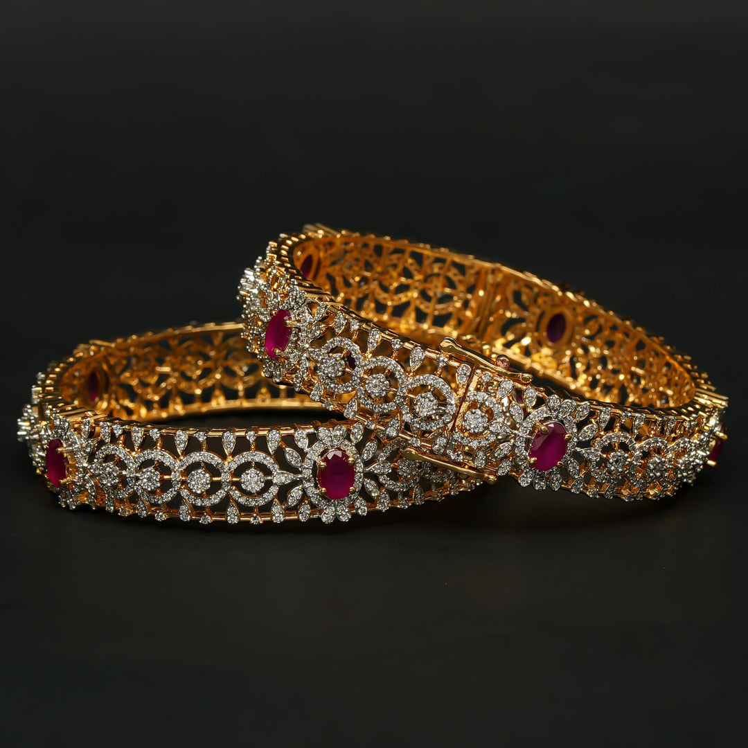 CZ Ruby Bangles