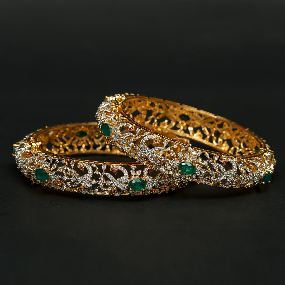 CZ Emerald Bangles