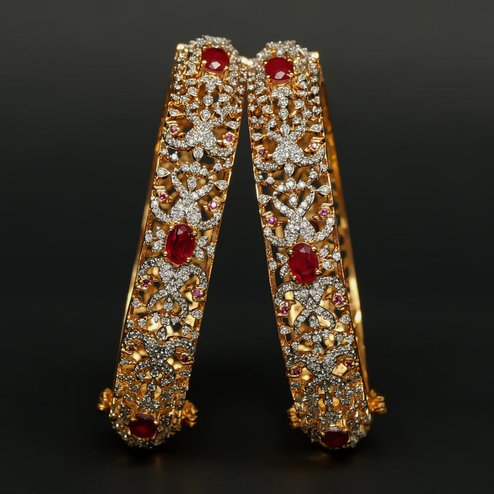 CZ Ruby Bangles