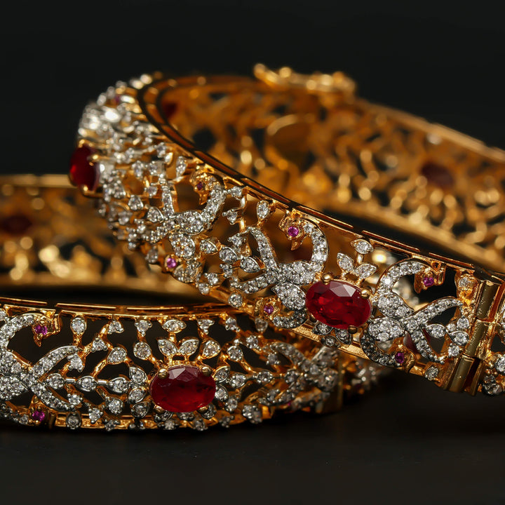 CZ Ruby Bangles