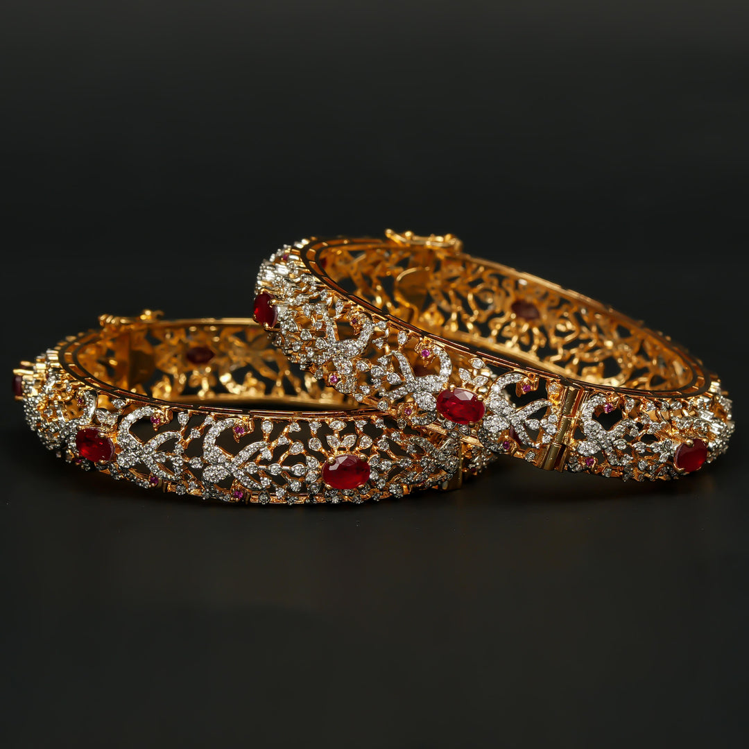 CZ Ruby Bangles
