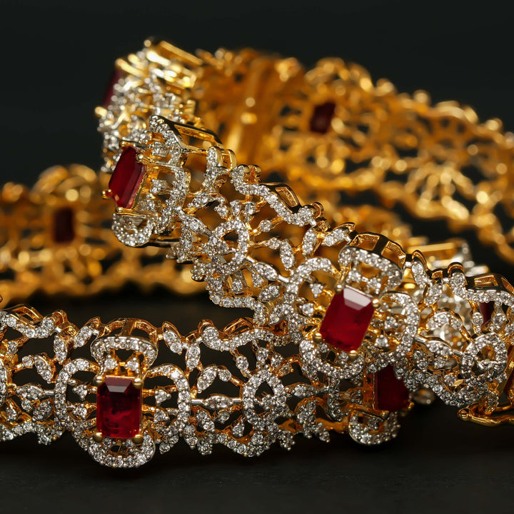 CZ Ruby Bangles