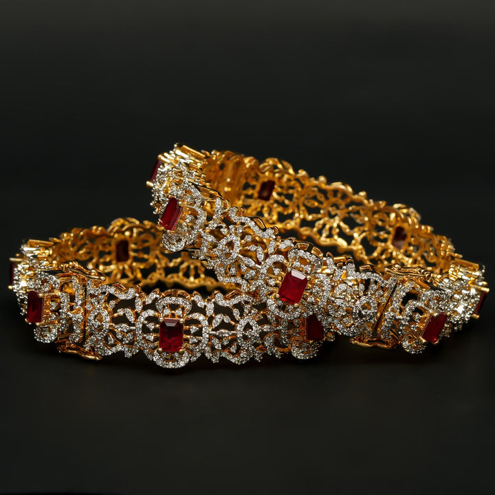 CZ Ruby Bangles